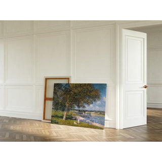 Un Noyer dans la Prairie de Thomery - Alfred Sisley | Reproduction Tableau Décoration murale affiche copie