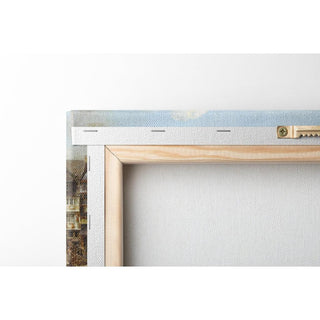 Un marché sur le Römerberg à Francfort - Christian Georg Schütz | Reproduction Tableau Décoration murale affiche copie