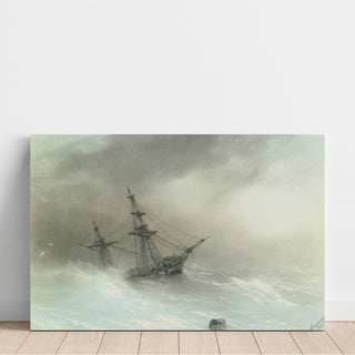 Un navire dans une mer agitée - Ivan Konstantinovich Aivazovsky | Reproduction Tableau Décoration murale affiche copie