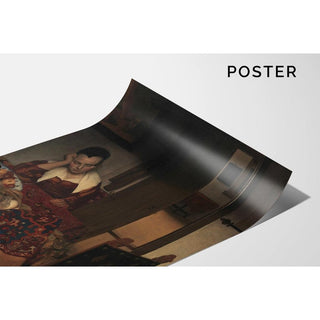 Une servante endormie - Johannes Vermeer | Reproduction Tableau Décoration murale affiche copie