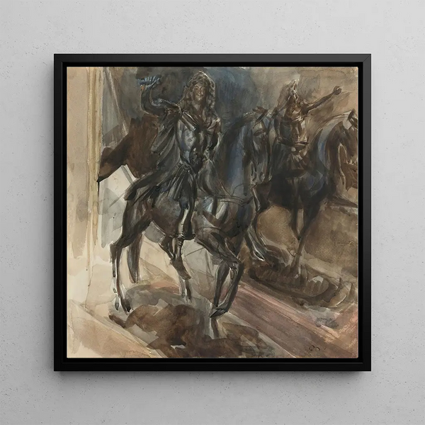 En bronze statue af Louis XIV - Giovanni Boldini — vægpræsentation af kunstværket