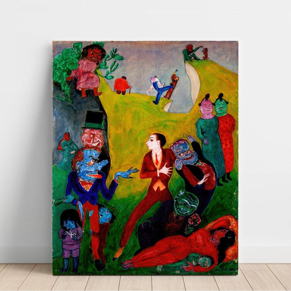 Reproduktion af maleriet Utan Pardon - Nils Dardel