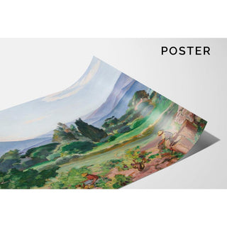 Vendanges dans la Vallée du Faron - Henri Lebasque | Reproduction Tableau Décoration murale affiche copie