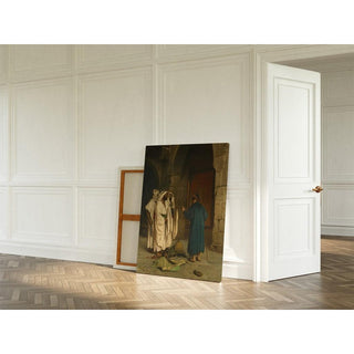 Vieux juif avec trois arabes - Jean-Léon Gérôme | Reproduction Tableau Décoration murale affiche copie