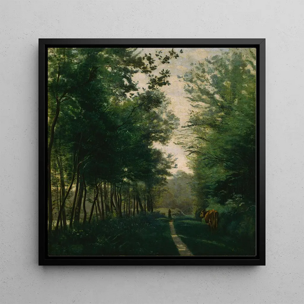 Ville d'Avray - Jean-Baptiste-Camille Corot — indrammet kunstværk på væggen