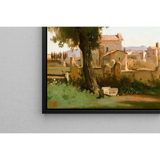 Vue Depuis les Jardins Farnèse, Rome - Jean-Baptiste Camille Corot | Reproduction Tableau Décoration murale affiche copie
