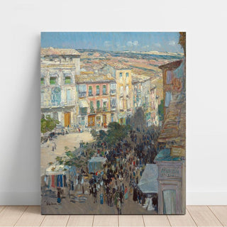 Vue d'une ville du sud de la France - Childe Hassam | Reproduction Tableau Décoration murale affiche copie