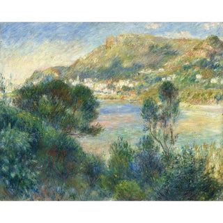 Vue de Monte Carlo depuis le Cap Martin - Pierre-Auguste Renoir | Reproduction Tableau Décoration murale affiche copie