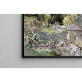 Vue sur la forteresse de Hohensalzburg - Edward Theodore Compton | Reproduction Tableau Décoration murale affiche copie