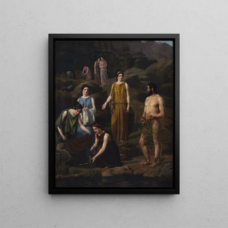 Wilhelm Marstrand - Nausikaa bringer den skibbrudne Odysseus klder.webp