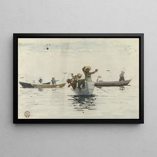 Winslow Homer - Four Rowboats with Children.webp