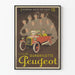 Vintage Peugeot Quadrilette plakat - Retro bilindretning til væggen