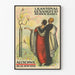Vintage plakat 1924 Festival af sang 1. kanton Beider Basel Allschwil