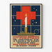Vintage plakat af Røde Kors og julelys