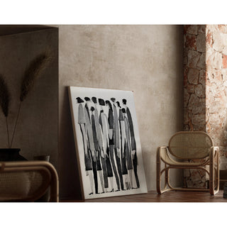 Sort-hvidt designplakat - Multitude Silencieuse