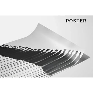Sort-hvidt designplakat - Procession Silencieuse