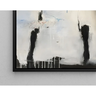 Abstrakt Tableau – Silhuet i Suspension