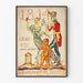 Vintage plakat til vægdekoration Kunstnerkarneval 1814