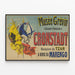 Vintage plakat 1891 - Tzarens modtagelse i Cronstadt af den franske flåde — indrammet kunstværk på væggen