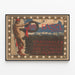 Vintage plakat Basel 1898 nationaludstilling for schweizisk kunst — indrammet kunstværk på væggen