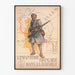 Vintage dekorativ plakat - Den franske infanteri i kamp