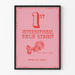 Første internationale pigeudstilling plakat Rose Retro