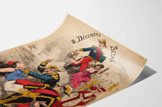Historisk dekorativ plakat 2. december Sedan - Vintage militær plakat