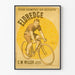 Vintage plakat Eldredge 20.000 kilometer på cykel