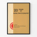 Plakat 20 Års Nyhedsfotografiets Museum for Historie og Teknologi