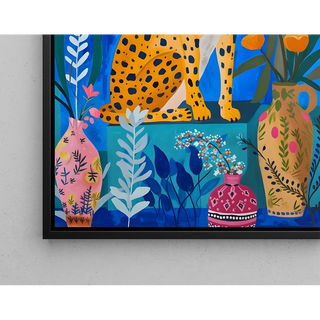 Tableau Gepard - Elegance og levende farver