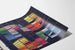 Dekorativ plakat 25. Boekenweek 1960 - Vintage bibliotek farverig plakat