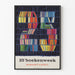 Dekorativ plakat 25. Boekenweek 1960 - Vintage bibliotek farverig plakat