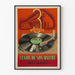 Vintage plakat La Voix de Son Maître 3 Hastigheder