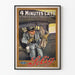 Vintage plakat 4 Minutes Late - Retro vægdekoration