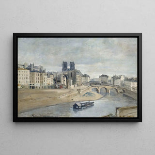 Le Quai des Orfèvres og Pont Saint-Michel - Jean-Baptiste-Camille Corot