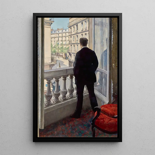 Ung mand ved sit vindue - Gustave Caillebotte