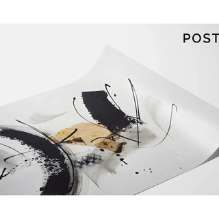 Sort-hvid designplakat - Energetisk Abstraktion