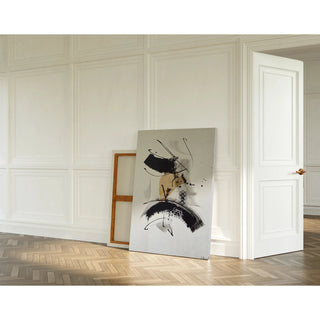 Sort-hvid designplakat - Energetisk Abstraktion