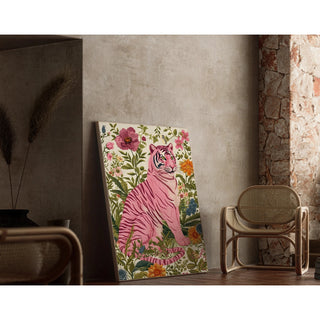 Tigerbord - Pink Tiger Blomstret