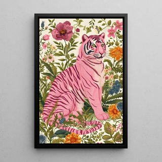 Tigerbord - Pink Tiger Blomstret