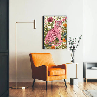 Tigerbord - Pink Tiger Blomstret