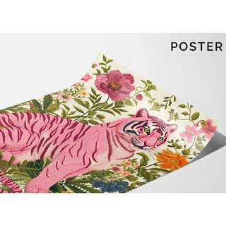 Tigerbord - Pink Tiger Blomstret