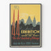 Vintage plakat for kunstudstilling Chicago 1940