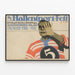 Vintage sportplakat 5. Indendørs sportsfest Berlin — indrammet kunstværk på væggen