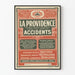 Plakat La Providence Forsikring Ulykkesforsikring Paris 1910