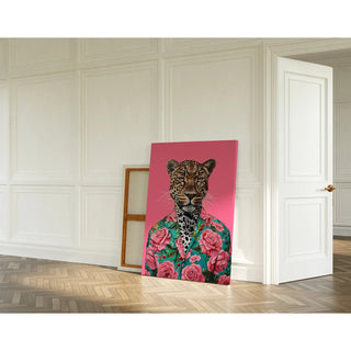 Leopardtavle - Tropisk og Pop Art stil