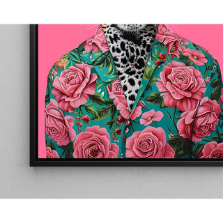 Leopardtavle - Tropisk og Pop Art stil