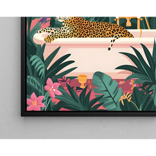 Leopardtavle - Leopard i junglen
