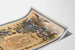 Vintage plakat for mindemiddagmenu fra 1890