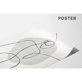 Sort-hvidt designplakat - Essensen af Bevægelse